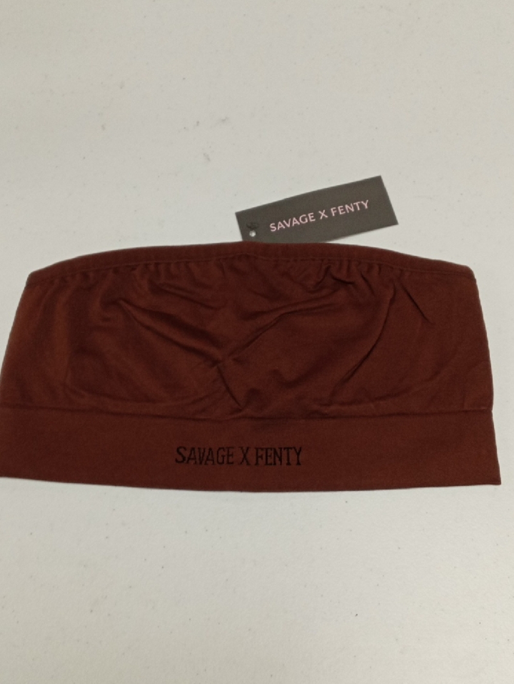 Savage X Fenty Brown Strapless Bandeau Bra